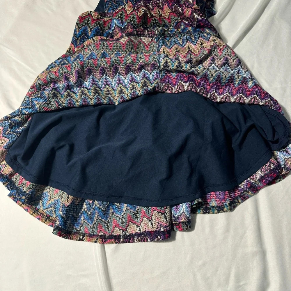 Desingual Atypical Chula Life Mini Dress Medium Mardi-gras Wearable Art - Picture 11 of 15